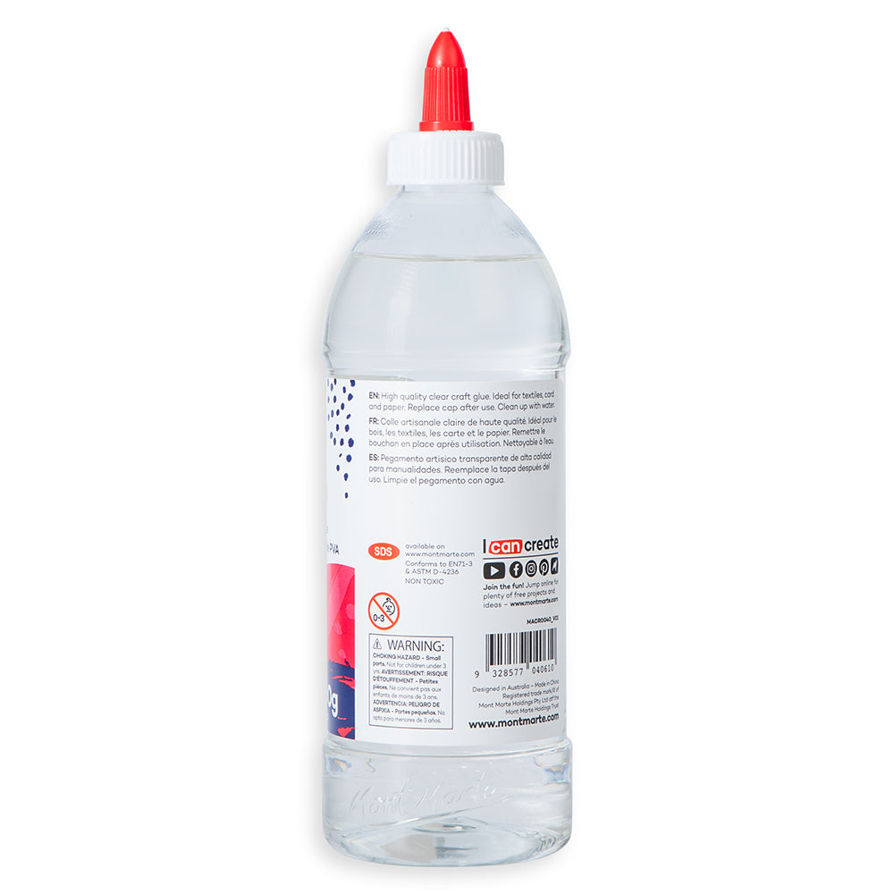 Mont Marte Clear PVA Craft Glue 500g - Al Masam Stationery LLC - Glue and Adhesive - Glue and Adhesive