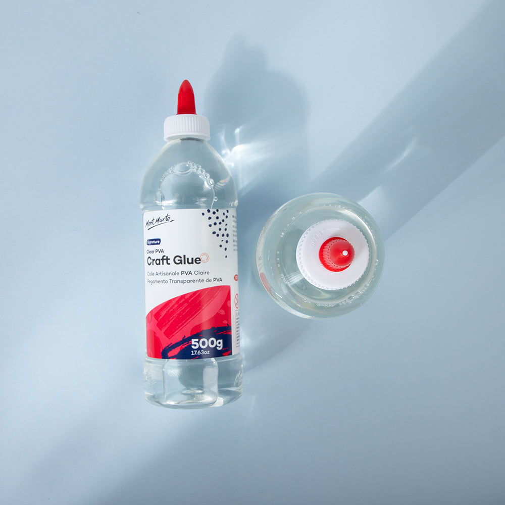 Mont Marte Clear PVA Craft Glue 500g - Al Masam Stationery LLC - Glue and Adhesive - Glue and Adhesive