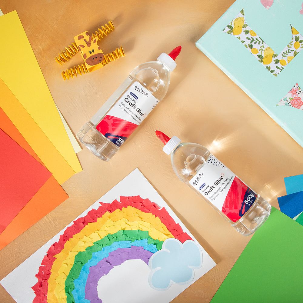 Mont Marte Clear PVA Craft Glue 500g - Al Masam Stationery LLC - Glue and Adhesive - Glue and Adhesive