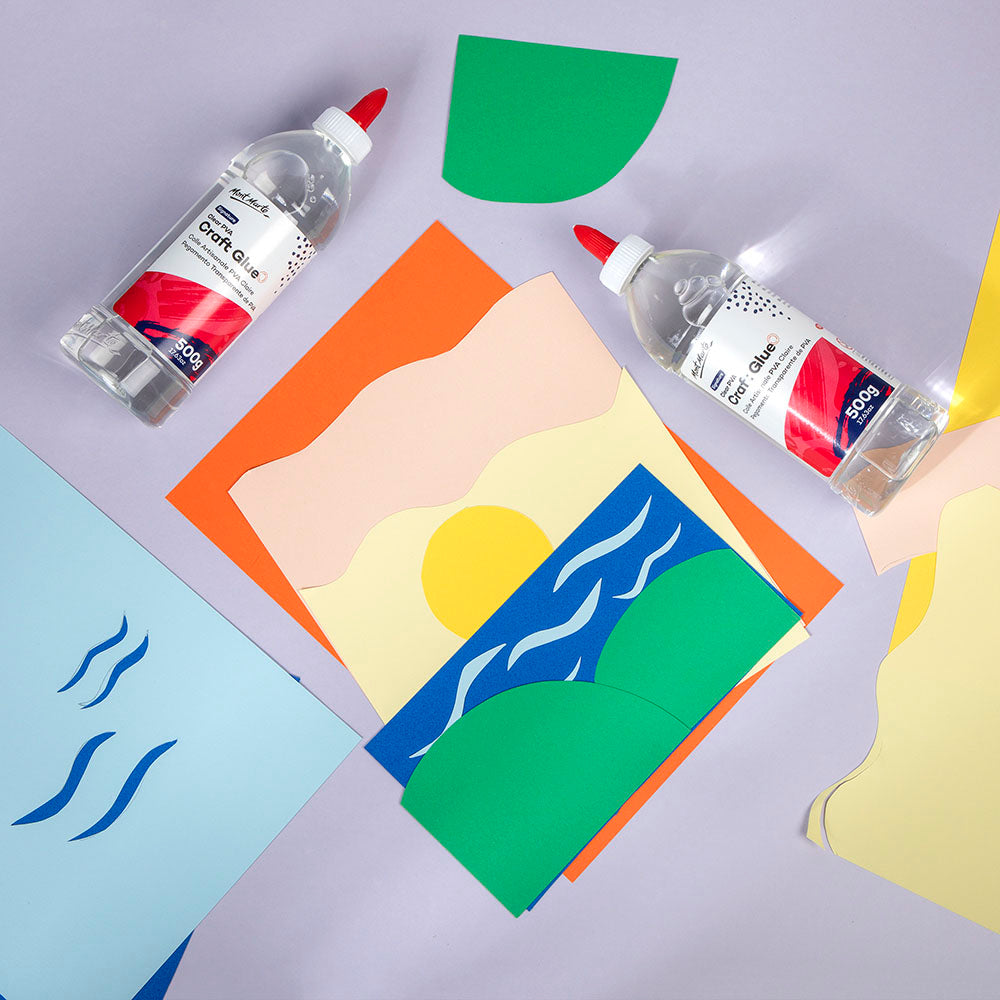 Mont Marte Clear PVA Craft Glue 500g - Al Masam Stationery LLC - Glue and Adhesive - Glue and Adhesive