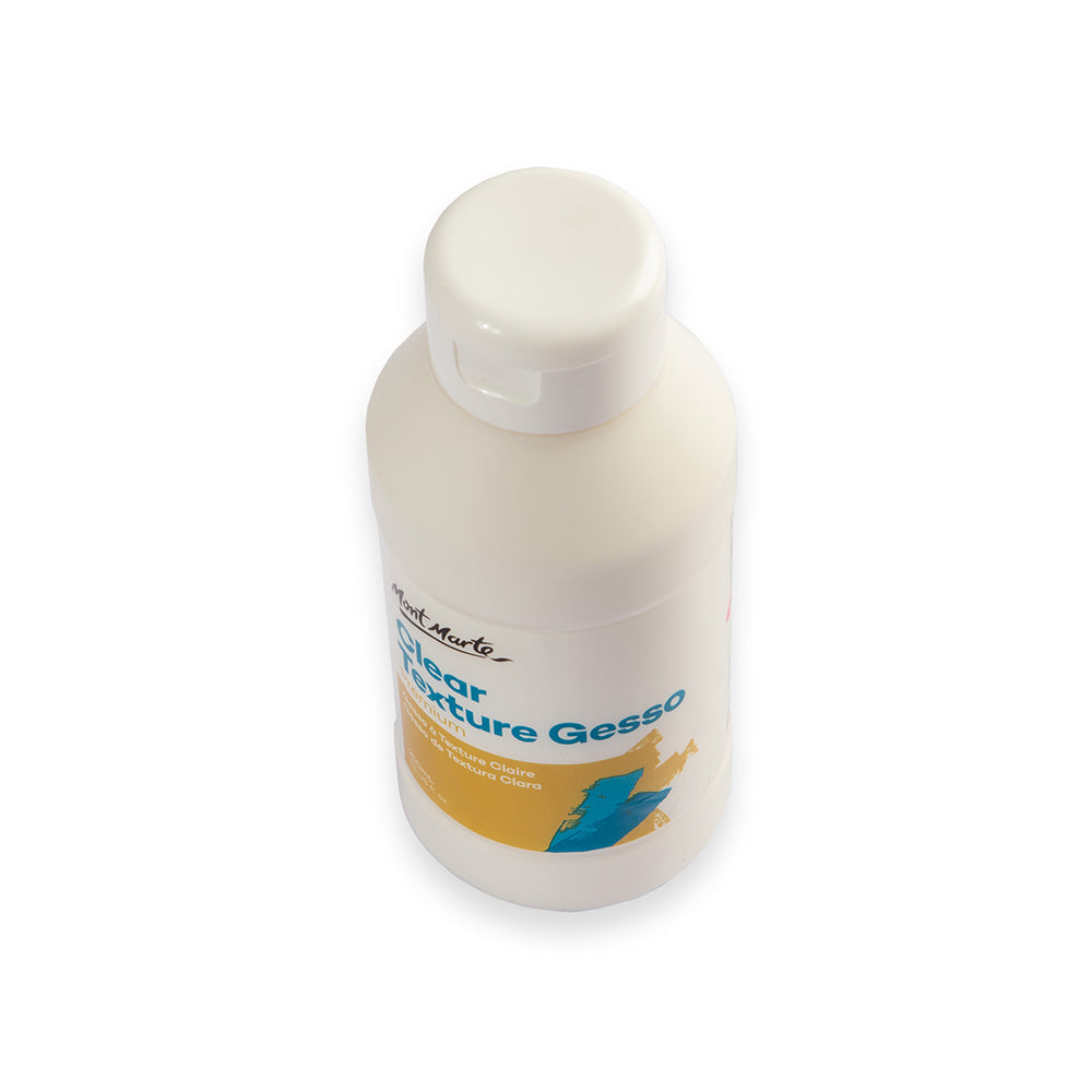 Mont Marte Clear Texture Gesso 250ml for Transparent Primer & Mixed Media Texture