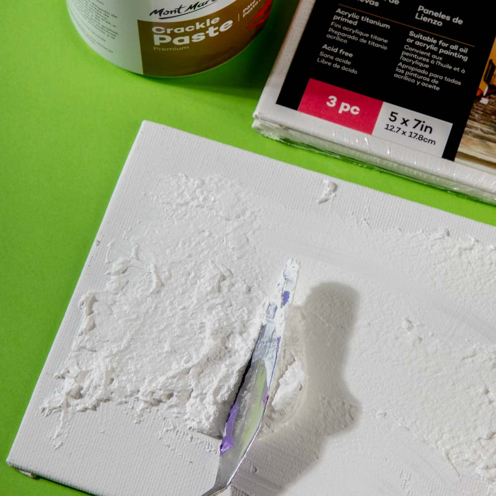 Mont Marte Crackle Paste 250ml for Vintage Texture, Mixed Media & Canvas Effects