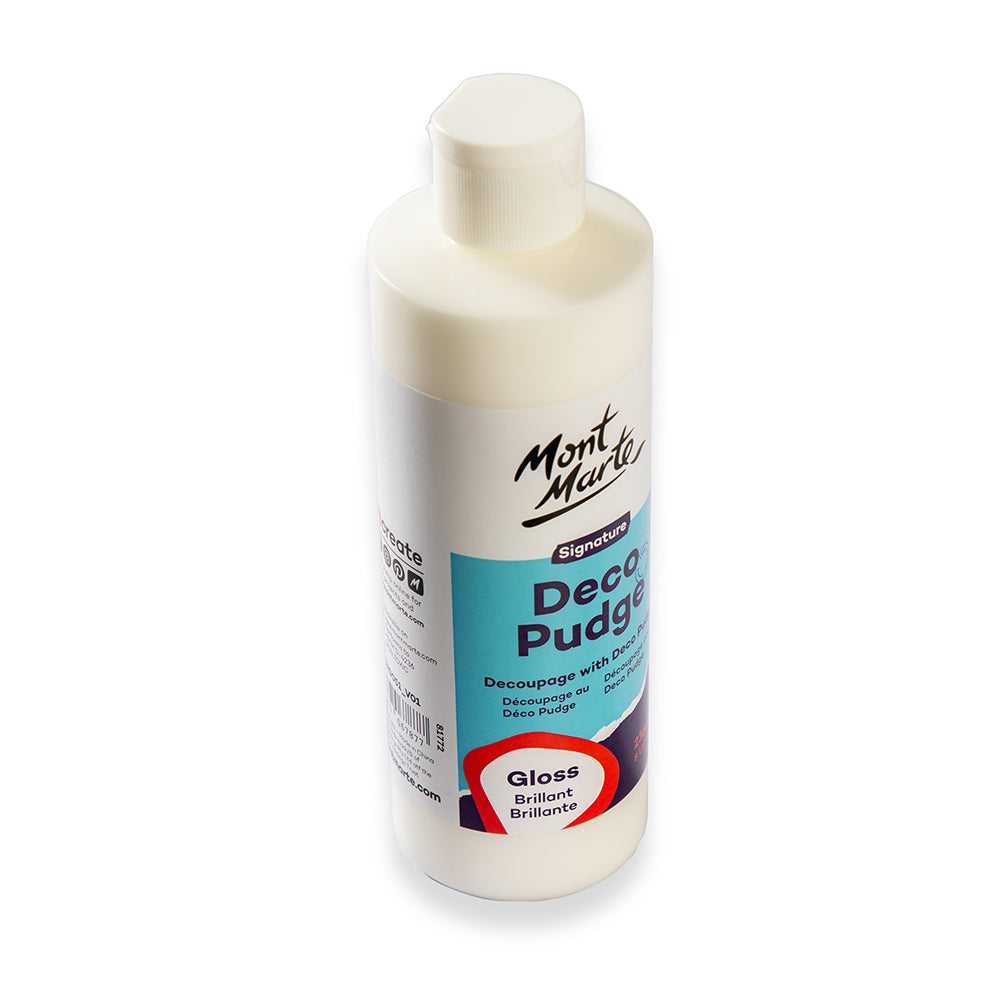 Mont Marte Deco Pudge Gloss 236ml for Decoupage, Paper Crafts & Sealing