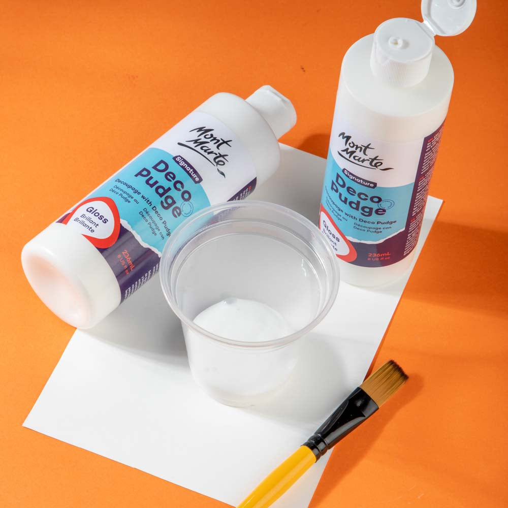Mont Marte Deco Pudge Gloss 236ml for Decoupage, Paper Crafts & Sealing
