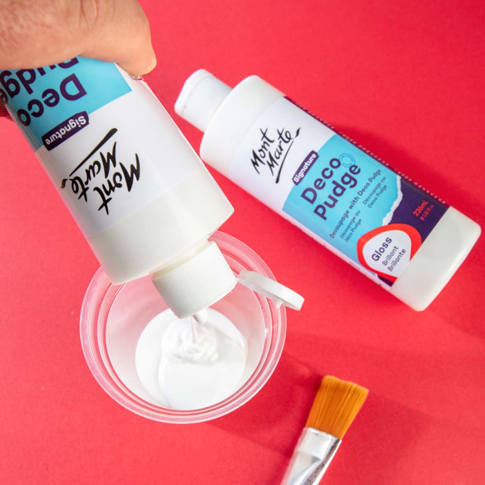 Mont Marte Deco Pudge Gloss 236ml for Decoupage, Paper Crafts & Sealing