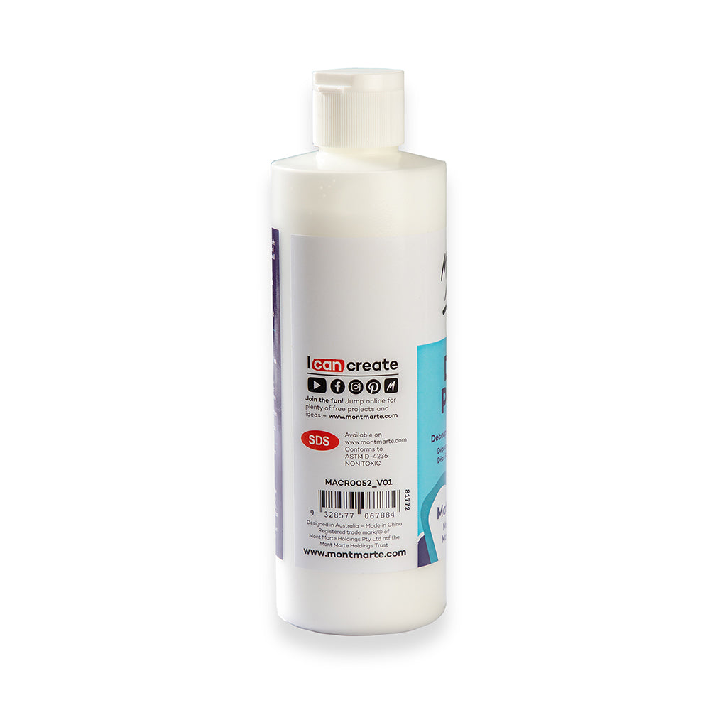 Mont Marte Deco Pudge Matte 236ml for Decoupage, Paper Crafts & Flat Finish Sealing