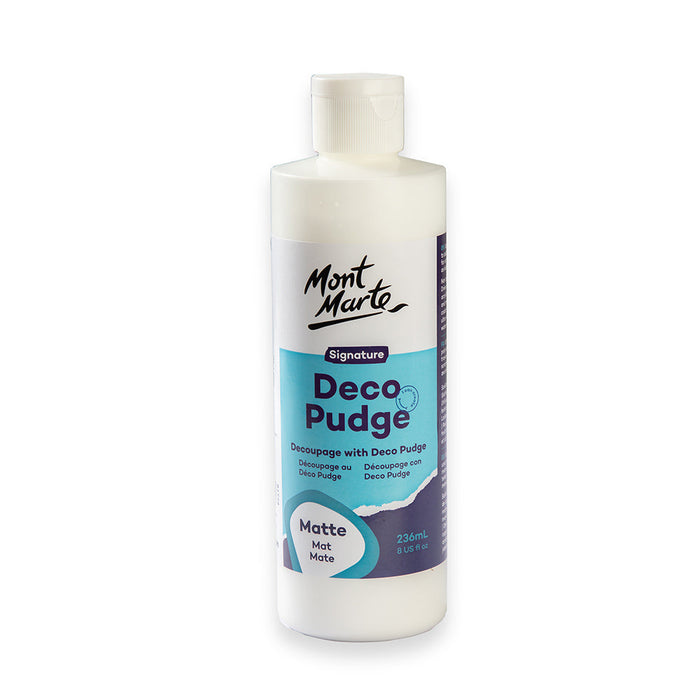 Mont Marte Deco Pudge Matte 236ml for Decoupage, Paper Crafts & Flat Finish Sealing - Al Masam Stationery LLC - art & craft - art & craft