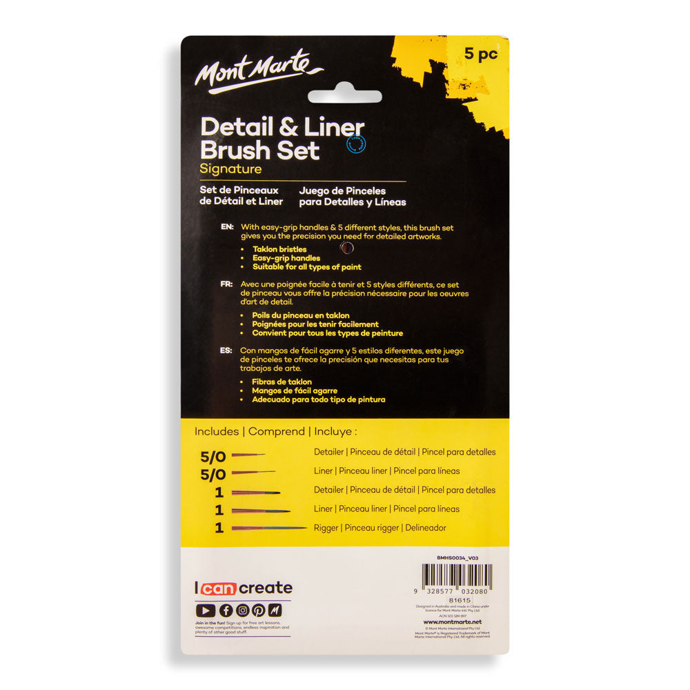 Detail & Liner Brush Set Signature - Al Masam Stationery LLC - art & craft - art & craft