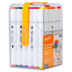 Mont Marte Double-Ended Art Markers 36pc Case Set for Sketching, Colouring & Design