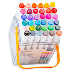 Mont Marte Double-Ended Art Markers 36pc Case Set for Sketching, Colouring & Design