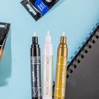 Mont Marte Dual Tip Acrylic Paint Pens Gold 2pc for Canvas, Rock Art & Crafts
