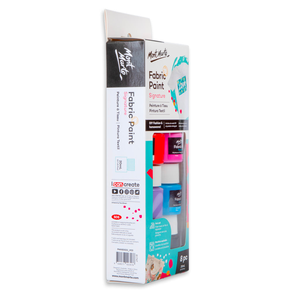 MM Fabric Paint Set 8pc x 20ml - Al Masam Stationery LLC - Fabric Paints - Fabric Paints