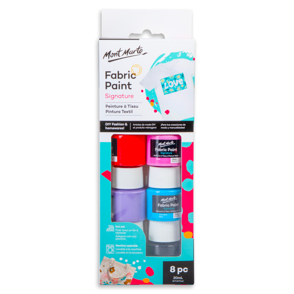 MM Fabric Paint Set 8pc x 20ml - Al Masam Stationery LLC - Fabric Paints - Fabric Paints