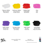 MM Fabric Paint Set 8pc x 20ml - Al Masam Stationery LLC - Fabric Paints - Fabric Paints