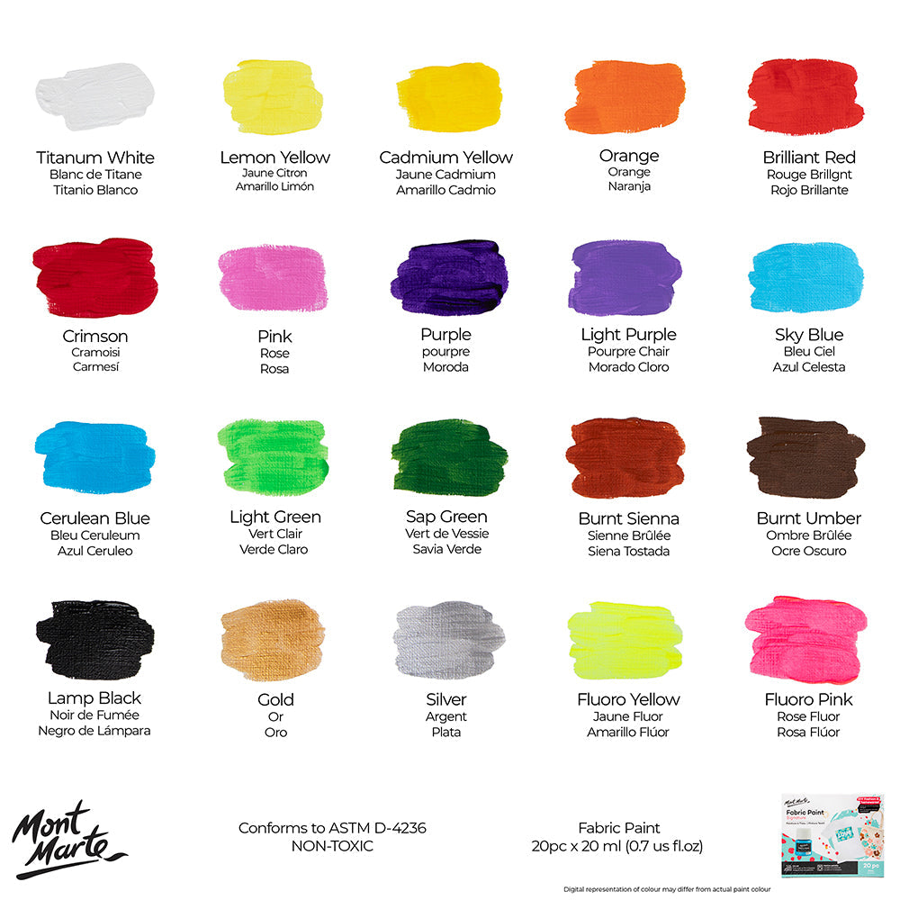 Fabric Paint Signature 20pc x 20ml (0.7oz)