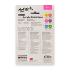Mont Marte Fluoro Acrylic Paint Pens Broad Tip 6pc for Posters, Signs & Craft Art