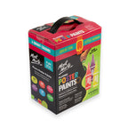 Mont Marte Fluoro Poster Paint Set 6pc x 60ml for Bright Posters, Signs & School Art