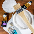 Mont Marte White Gesso Primer 1.89L Tub for Bulk Canvas & Studio Preparation