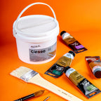 Mont Marte White Gesso Primer 1.89L Tub for Bulk Canvas & Studio Preparation