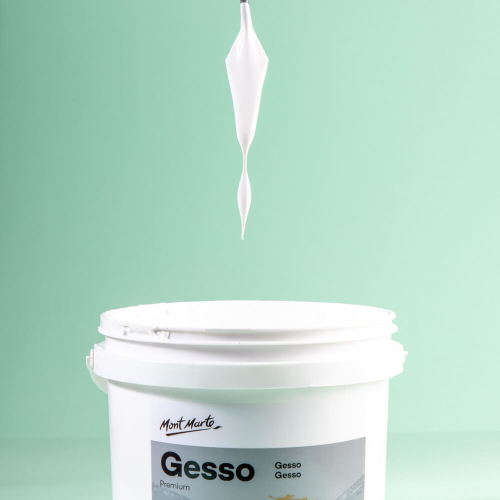 Mont Marte White Gesso Primer 1.89L Tub for Bulk Canvas & Studio Preparation Secondary image