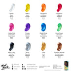 Mont Marte Metallic Acrylic Paint Set 12pc x 36ml for Canvas, Craft & Decorative Art