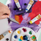 Mont Marte Water Mixable Oil Paint Intro Set 8pc x 18ml for Beginners & Canvas Art