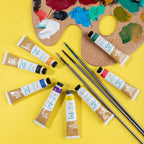 Mont Marte Water Mixable Oil Paint Intro Set 8pc x 18ml for Beginners & Canvas Art