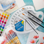 Mont Marte Oval Plastic Palette 34x25cm - Al Masam Stationery LLC - Brushes & Rollers - Brushes & Rollers