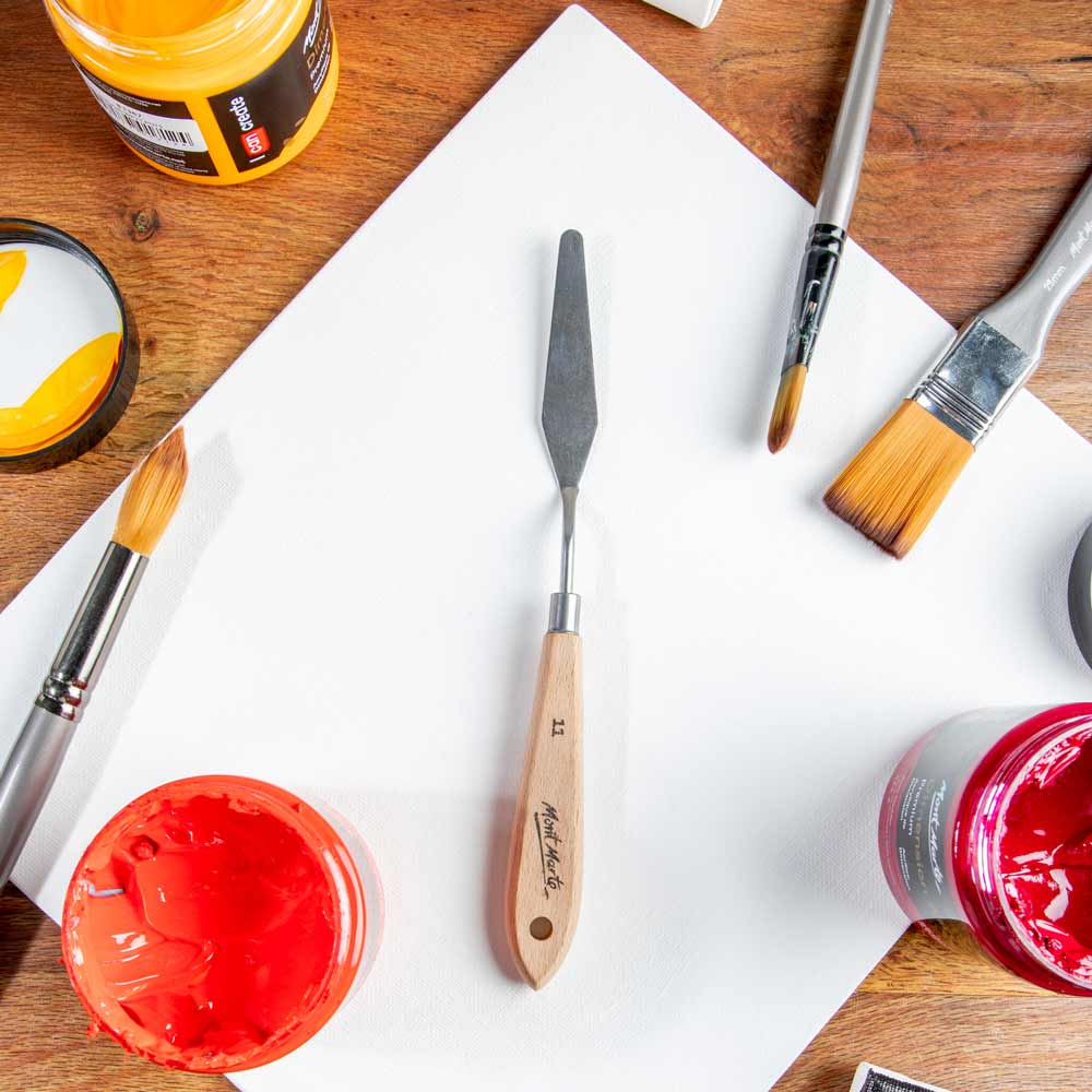Mont Marte Palette Knife No. 11 Stainless Steel Painting Knife - Al Masam Stationery LLC - Palette Knives - Palette Knives