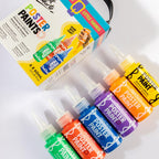 Mont Marte Poster Paint Set 6pc x 60ml for School Projects, Posters & Craft Painting
