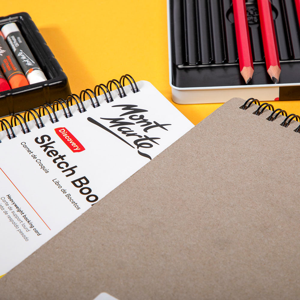 Mont Marte Discovery Sketch Book 150gsm A5 - Al Masam Stationery LLC - Sketching, Pastel & Marker Surfaces - Sketching, Pastel & Marker Surfaces