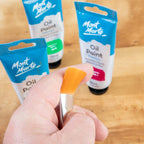 Mont Marte Taklon Combination Brush Set 12pc for Acrylic, Watercolour & Craft Painting