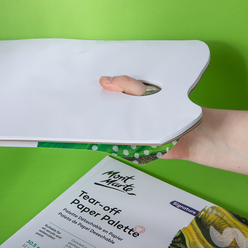 Mont Marte Tear Off Paper Palette Pad 36 sheet - Al Masam Stationery LLC - Sketching, Pastel & Marker Surfaces - Sketching, Pastel & Marker Surfaces