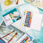 Mont Marte Watercolour Half Pan Set 39pc for Travel, Sketching & Professional Colour Range