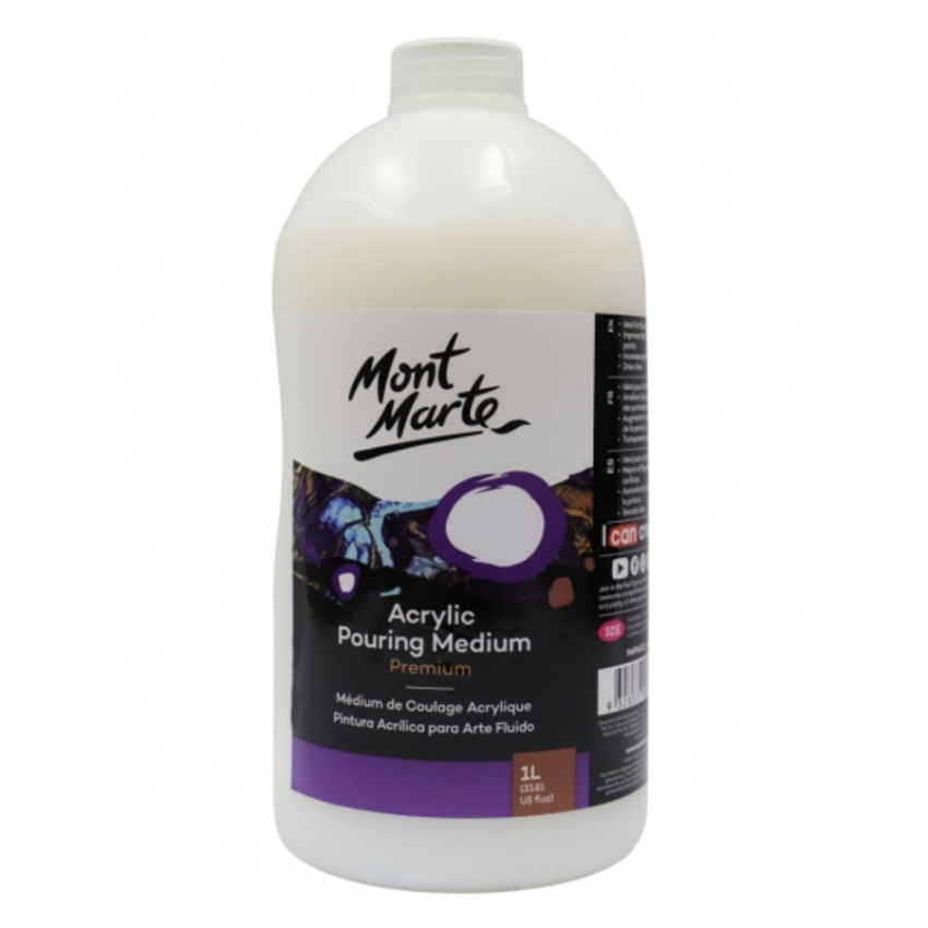 Mont Marte Acrylic Pouring Medium 1L for Bulk Fluid Art & Canvas Pour Painting Main image