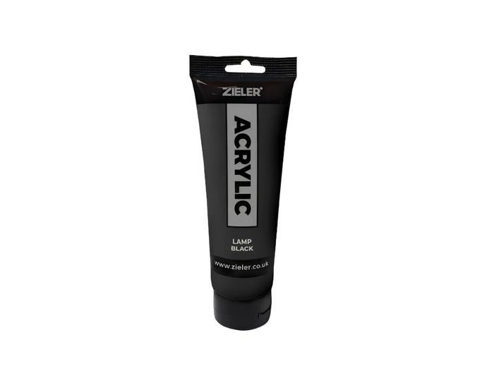 Zeiler PREMIUM ACRYLIC PAINT (120ML TUBES) LAMP BLACK - Al Masam Stationery LLC