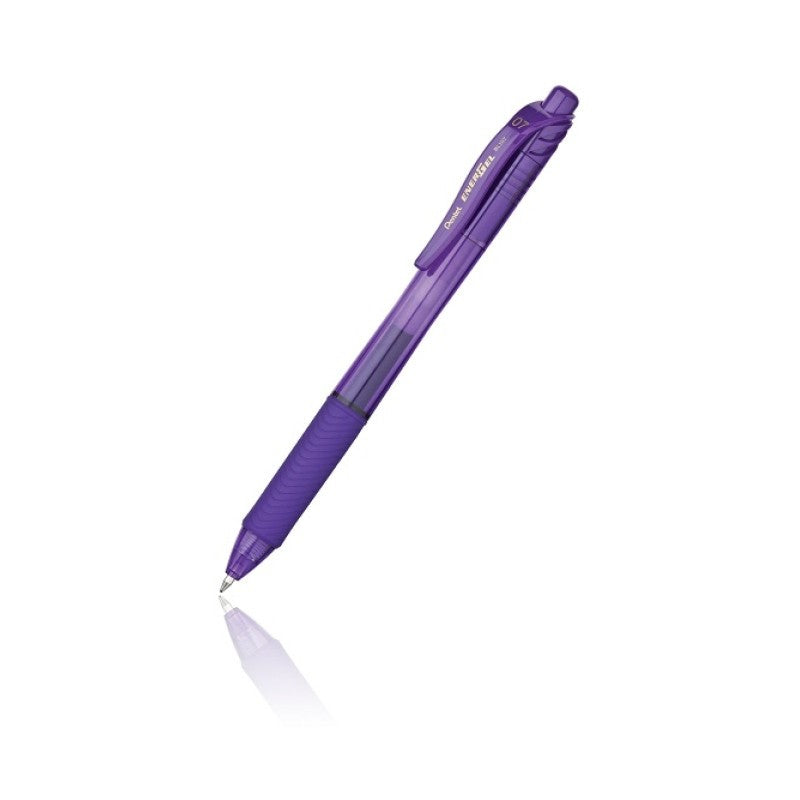 Pentel PE-BL107-10 Energel-X Gel Roller Pen 0.7MM Tip Lime Violet - Al Masam Stationery LLC Main image