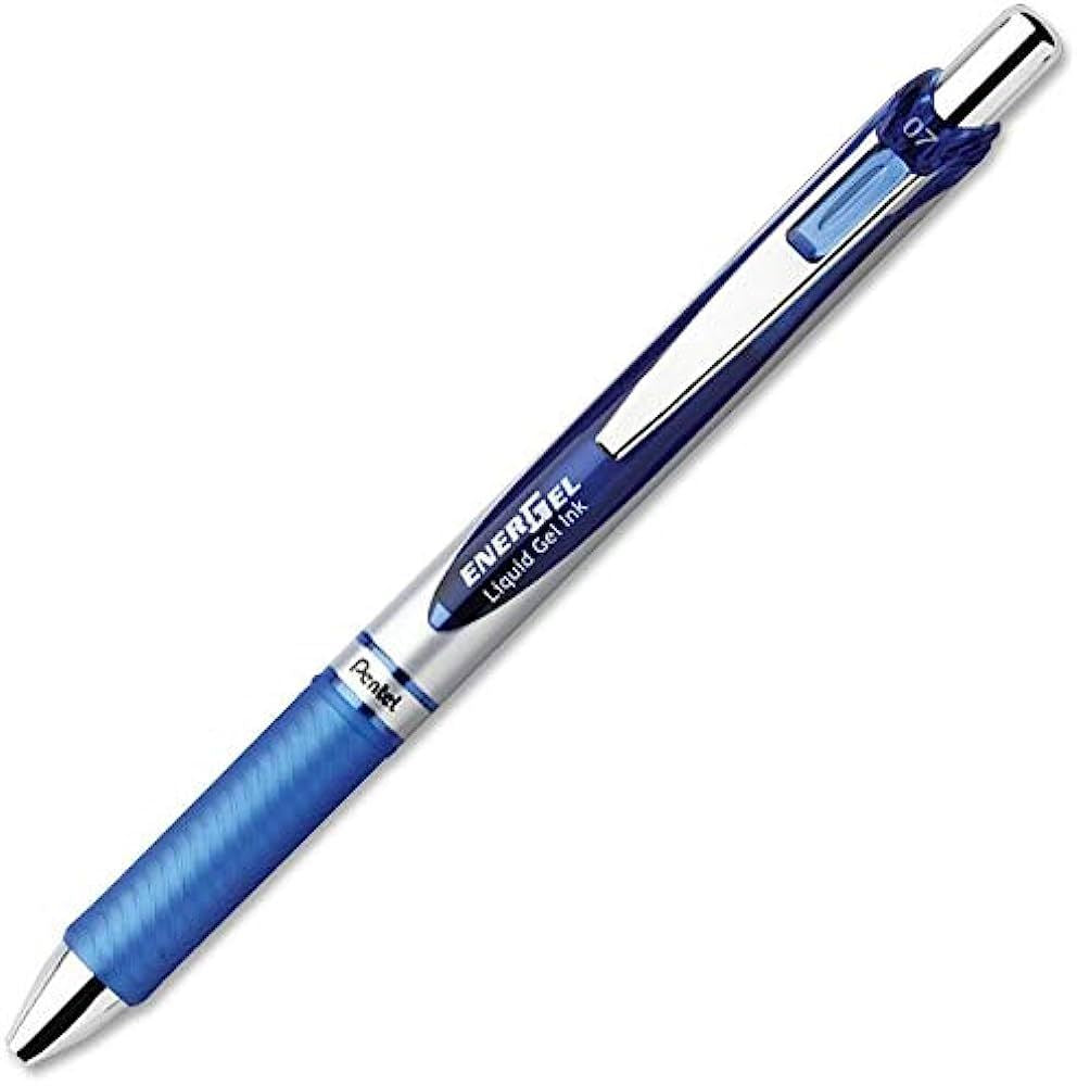 Pentel Energel Retractable 0.7mm Blue - Al Masam Stationery LLC Main image