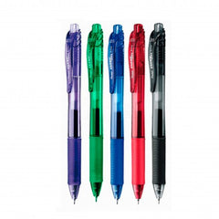 Pentel Energel-X Metal Tip Pen 0.5 mm Multicolor 5 Pcs Pack - Al Masam Stationery LLC