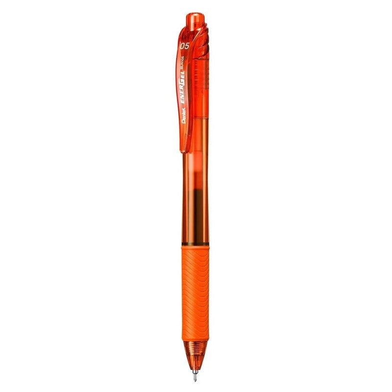 Pentel Energel-X Metal Tip Pen 0.5 mm Orange - Al Masam Stationery LLC Main image
