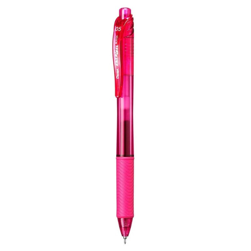 Pentel Energel-X Metal Tip Pen 0.5 mm Pink - Al Masam Stationery LLC Main image