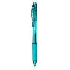 Pentel Energel-X Metal Tip Pen 0.5 mm Turquoise Blue - Al Masam Stationery LLC Main image