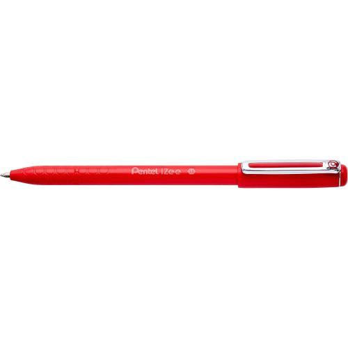 Pental Izee Retractable Ball Point Pen 0.1mm Red - Al Masam Stationery LLC Main image