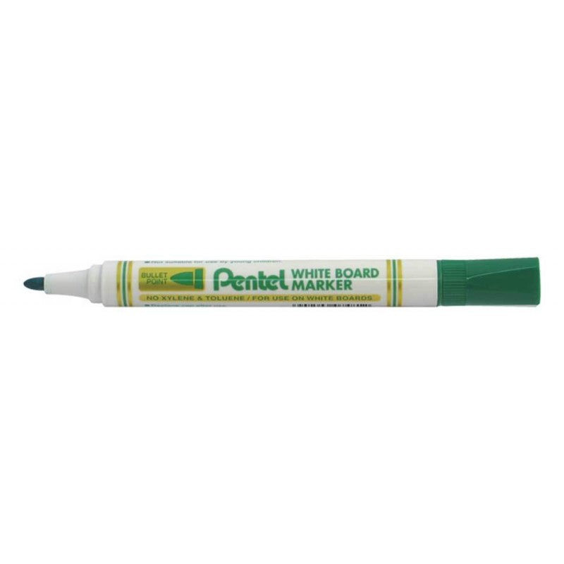 Pentel Marker White Board Bulet Tip Green - Al Masam Stationery LLC Main image