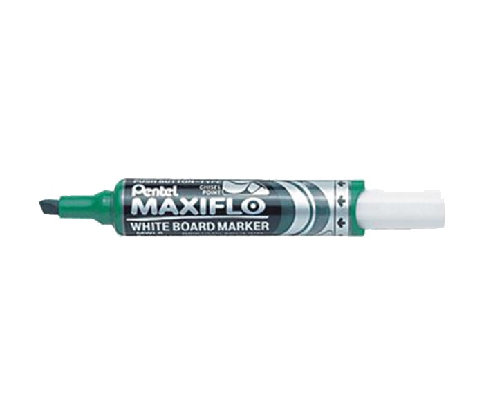 Pentel Maxiflo White BoardMarker Slim Chisel Tip Light Green - Al Masam Stationery LLC Main image