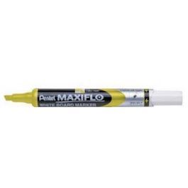 Pentel Maxiflo White BoardMarker Slim Chisel Tip Yellow - Al Masam Stationery LLC Main image