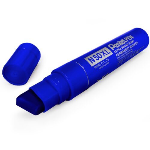 Pentel Permanent Marker Blue 6 Pcs Box - Al Masam Stationery LLC Main image