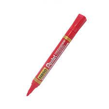 Pentel Marker Permanent Bullet Tip Red - Al Masam Stationery LLC