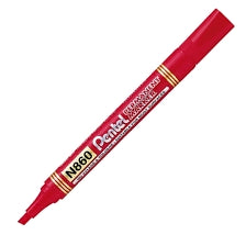 Pentel Marker Permanent Chisel Tip Red - Al Masam Stationery LLC