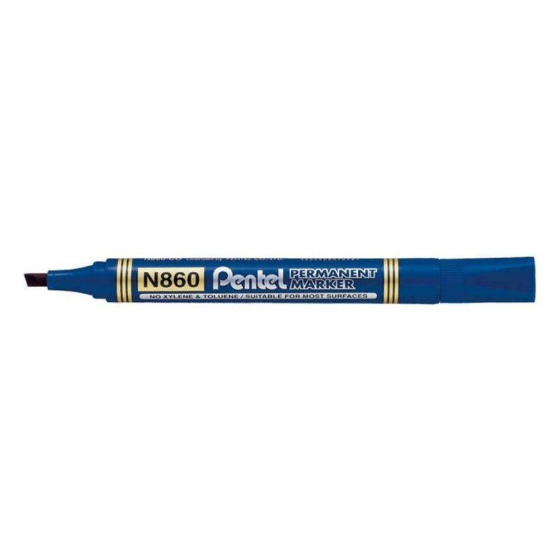 Pentel Marker Permanent Chisel Tip Blue - Al Masam Stationery LLC